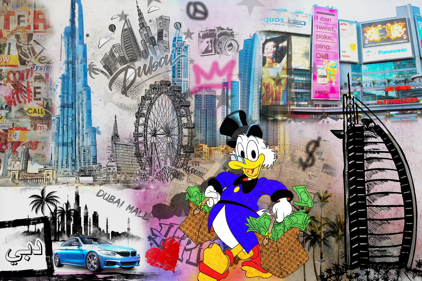 POP ART Dubai Money Shopping Edition