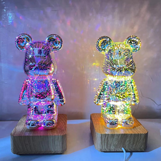 Teddy bear lamp 3D atmosphere