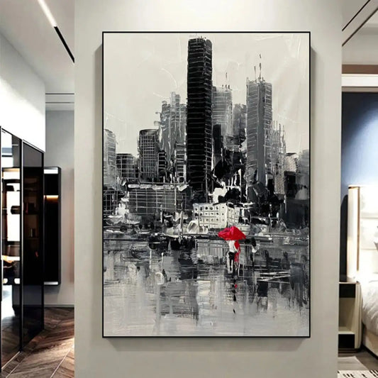 New York City Oil Painting Handmade