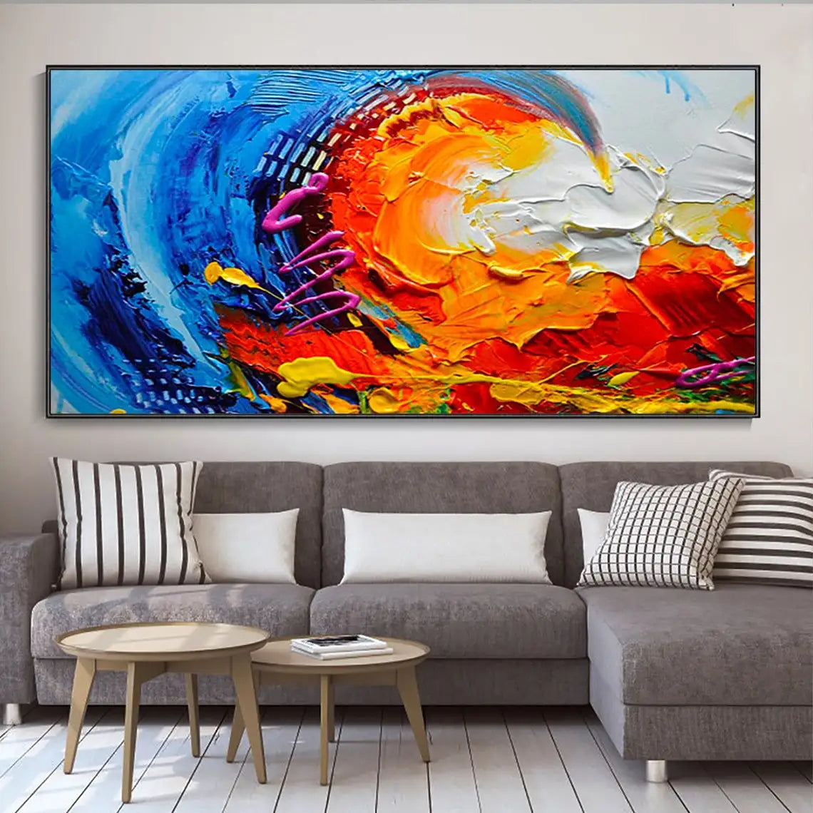 The Wave Oil Painting Handmade