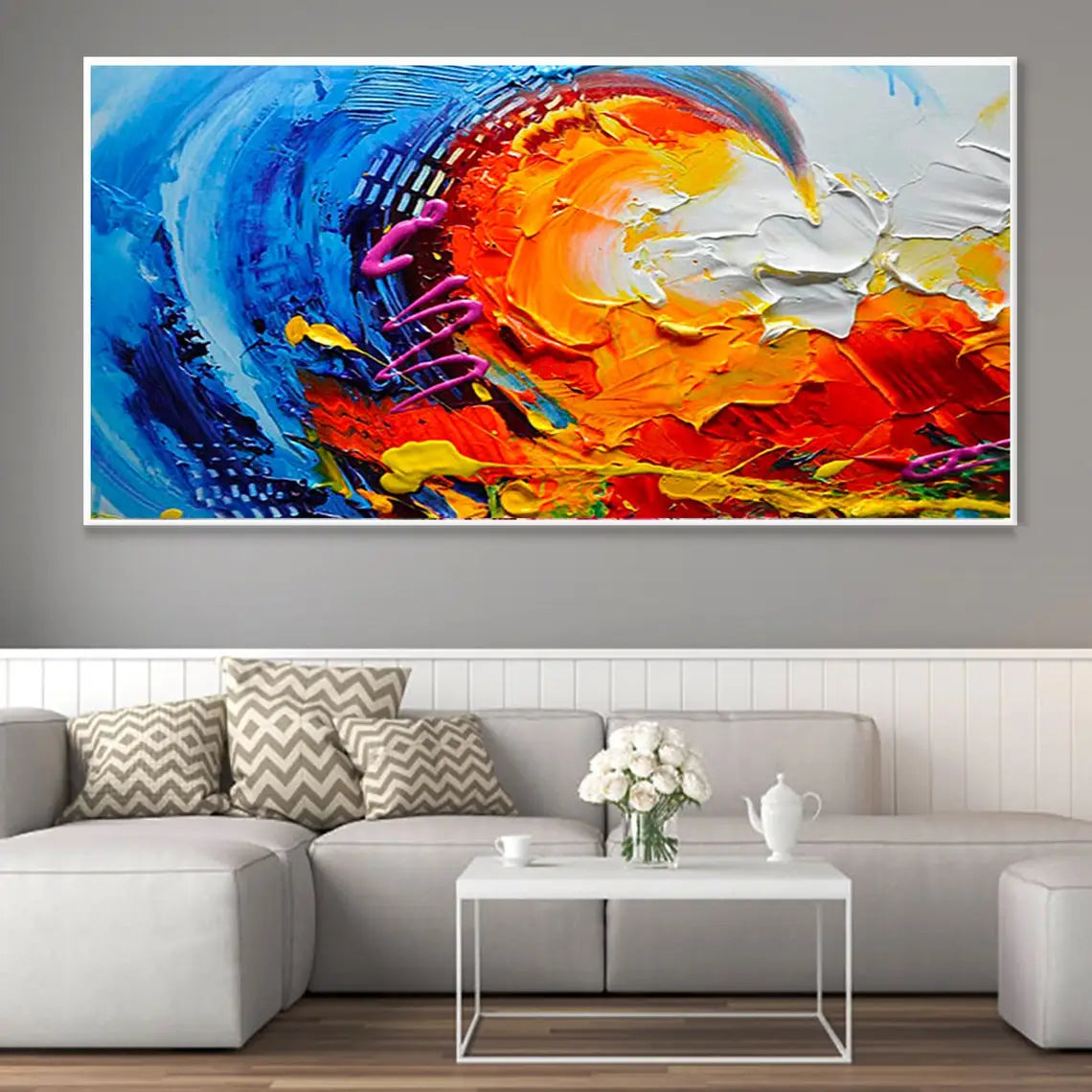 The Wave Oil Painting Handmade