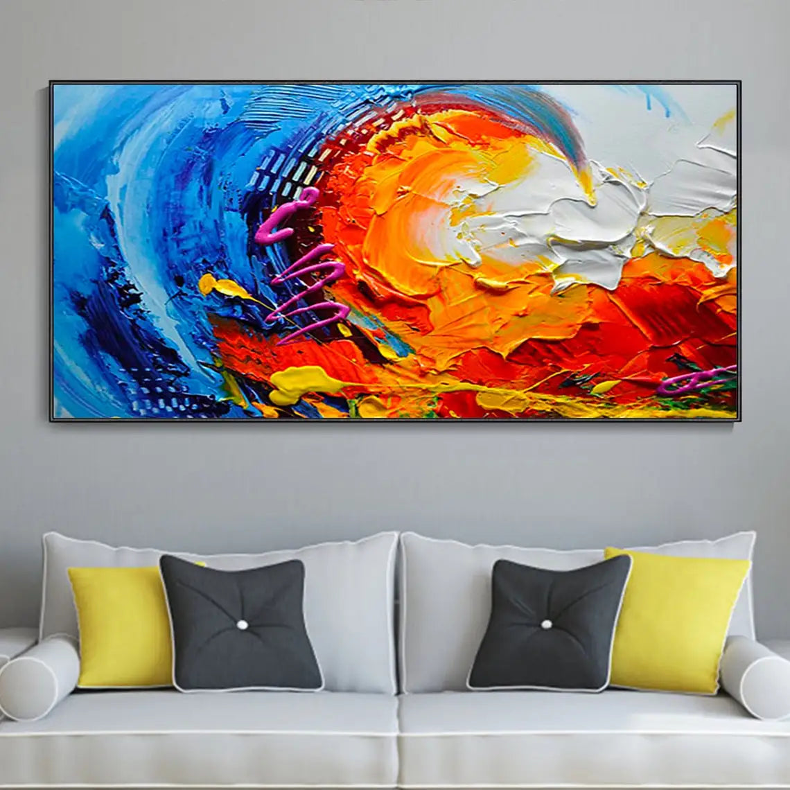 The Wave Oil Painting Handmade