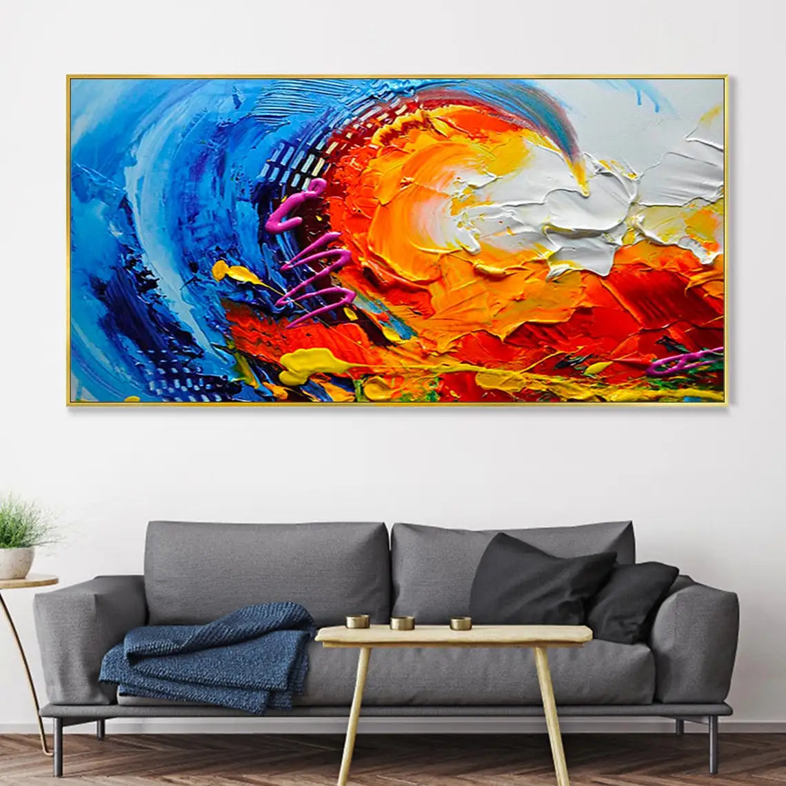 The Wave Oil Painting Handmade