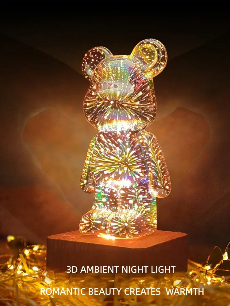 Teddy bear lamp 3D atmosphere