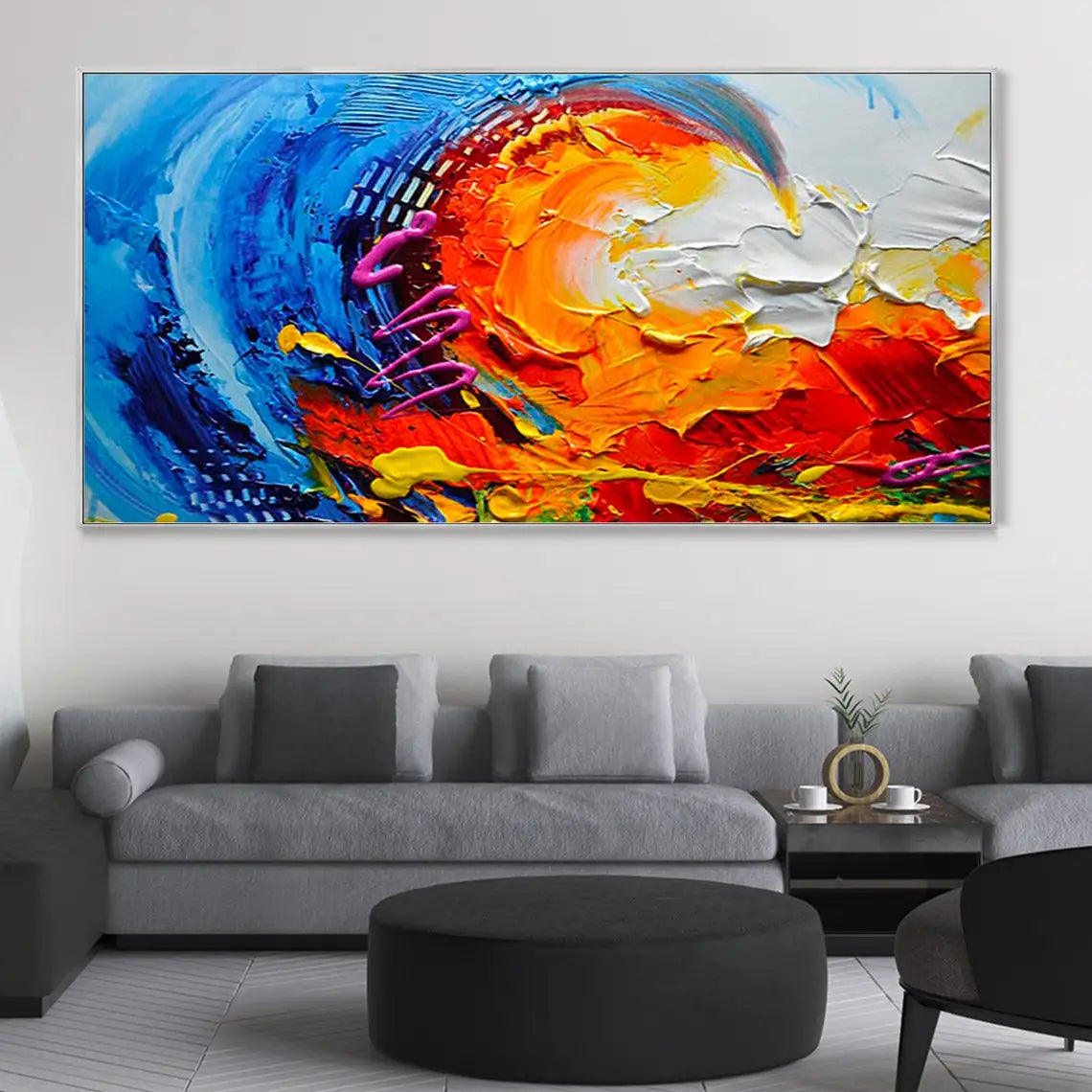 The Wave Oil Painting Handmade