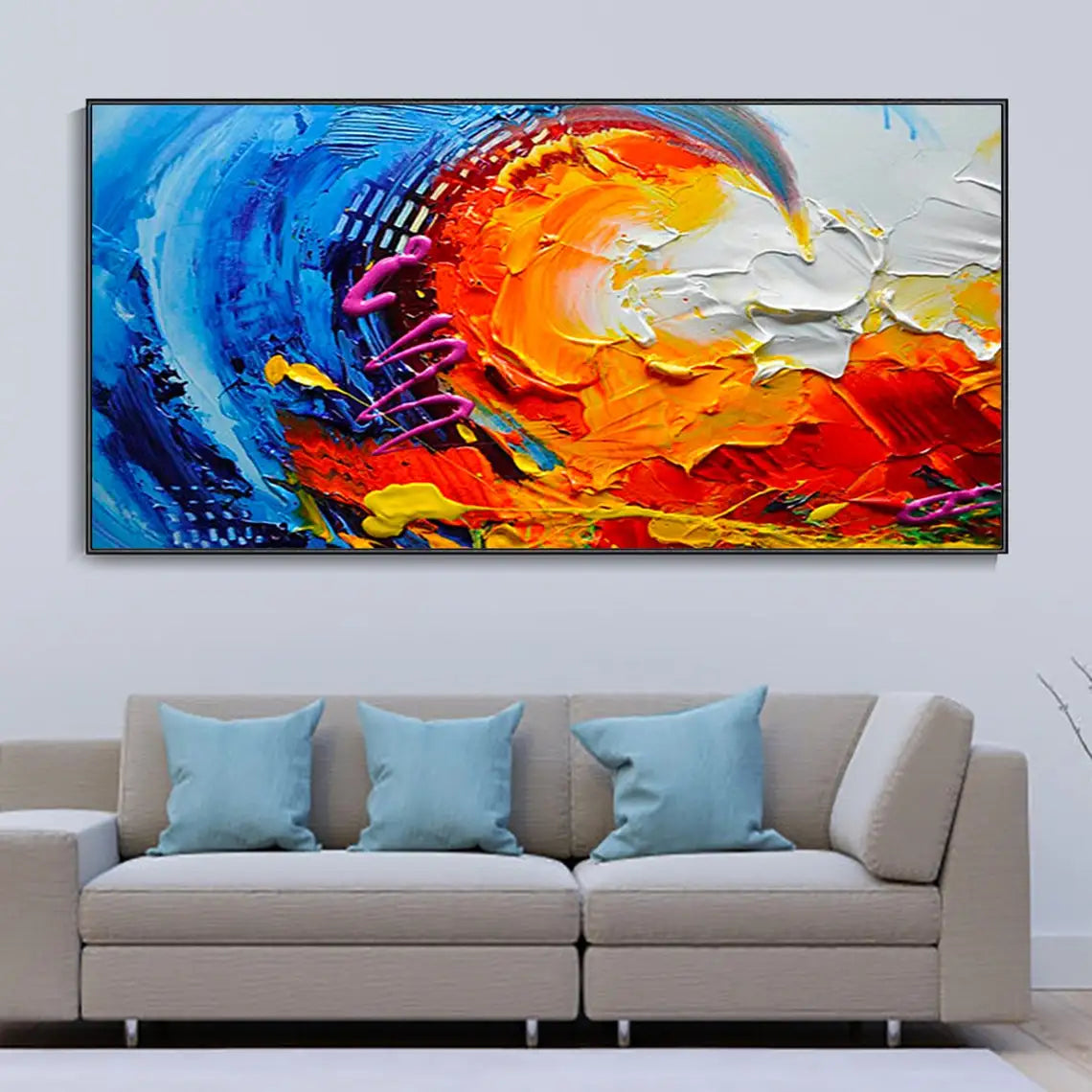 The Wave Oil Painting Handmade