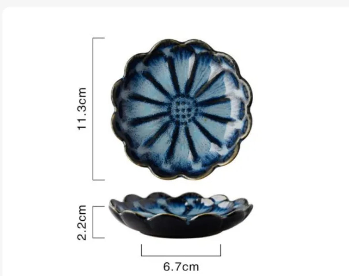 Flower Shape Plate Handmade