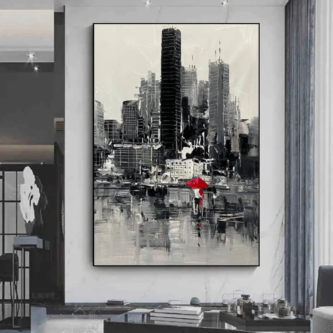 New York City Oil Painting Handmade