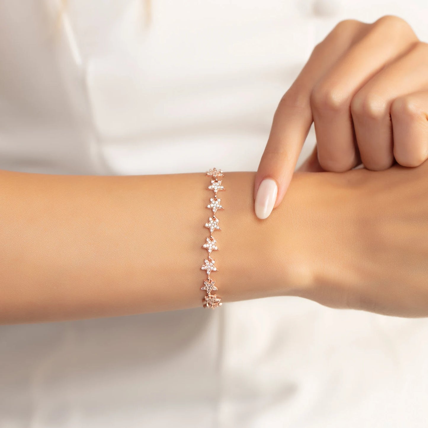 Star zirconia bracelet