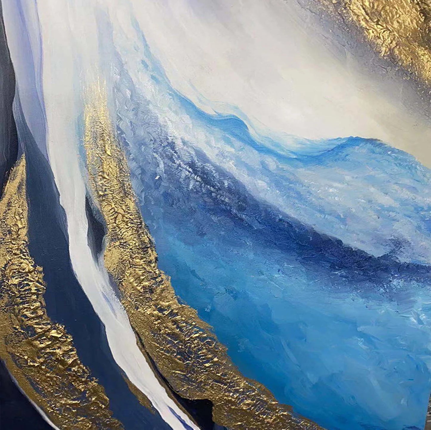 The Golden Ocean Oil Painting Handmade