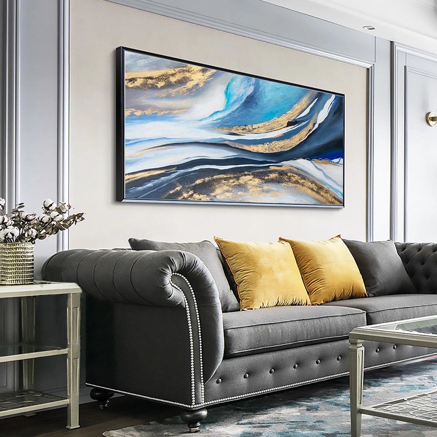 The Golden Ocean Oil Painting Handmade