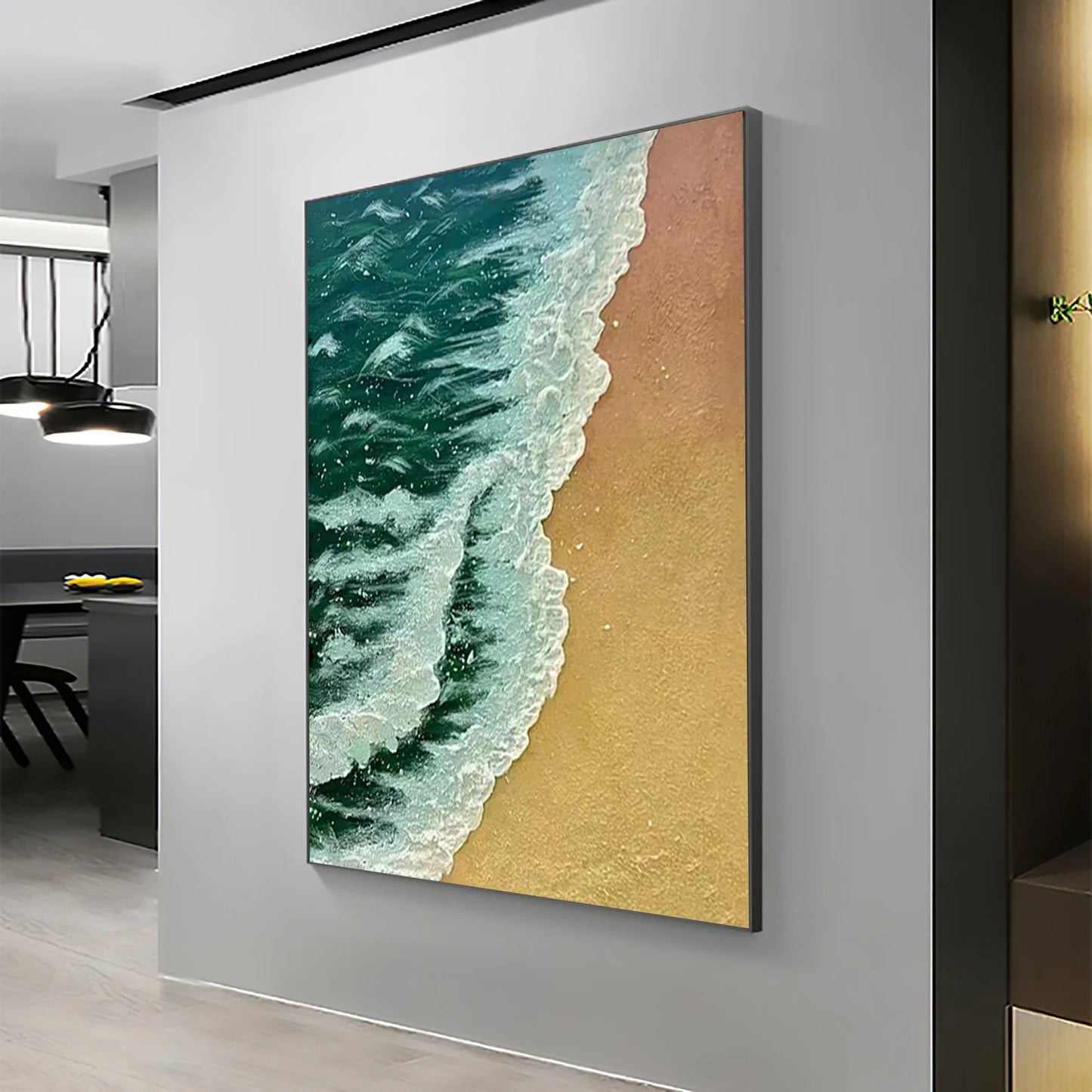 The Ocean Greentouch Oil Painting Handmade