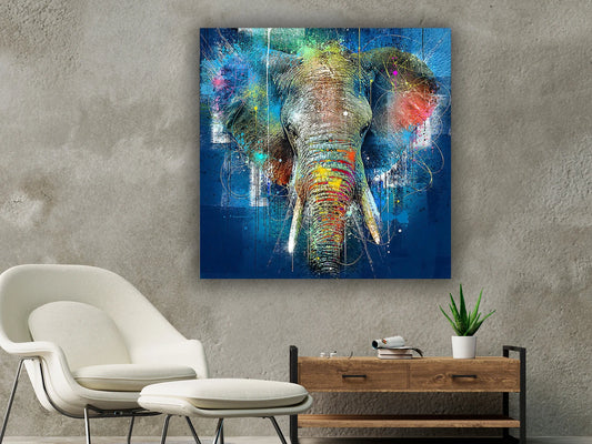 Butterfly over coast canvas art