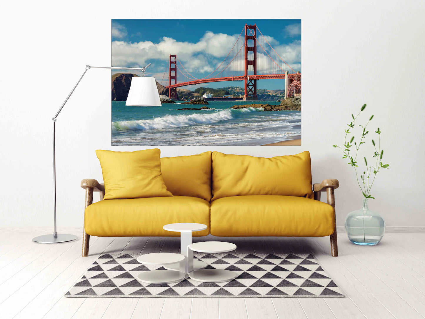 Golden Gate Bridge und Meer Einteilig oder Mehrteilig