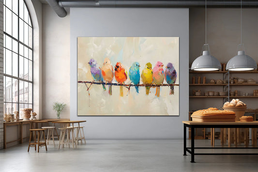 Feather Flying Birds Canvas