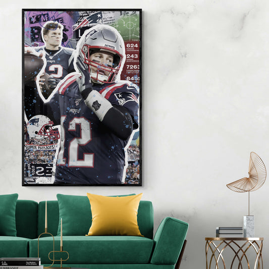 POP ART American Football Brady