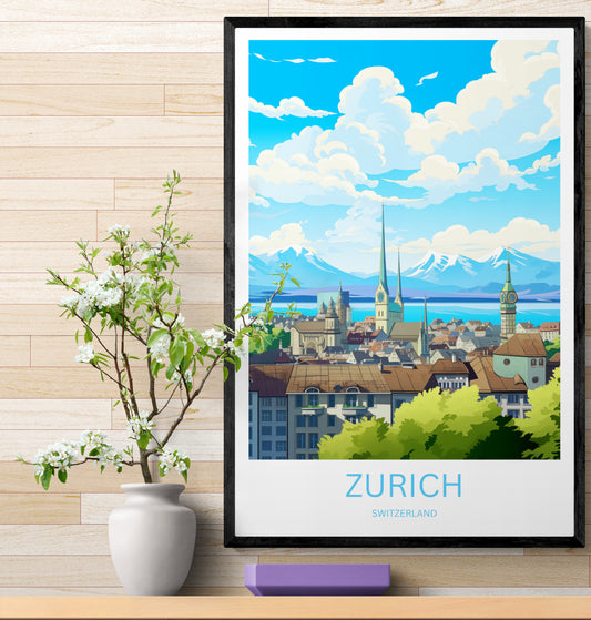 Travel Poster Zurich