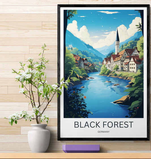 Travel Poster Black Forest