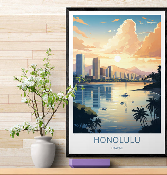 Travel Poster Petra Honolulu