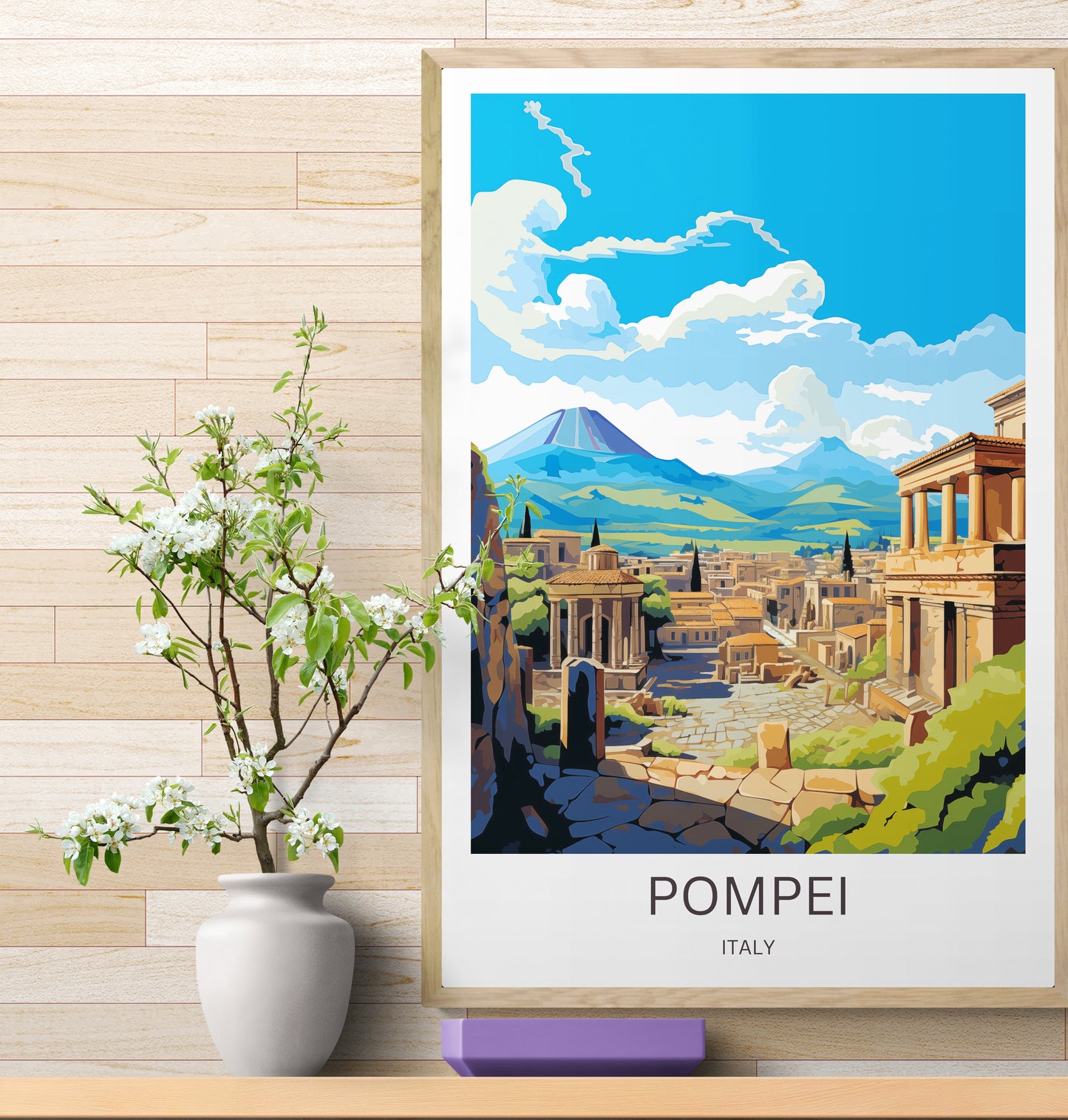 Travel Poster Petra Pompei