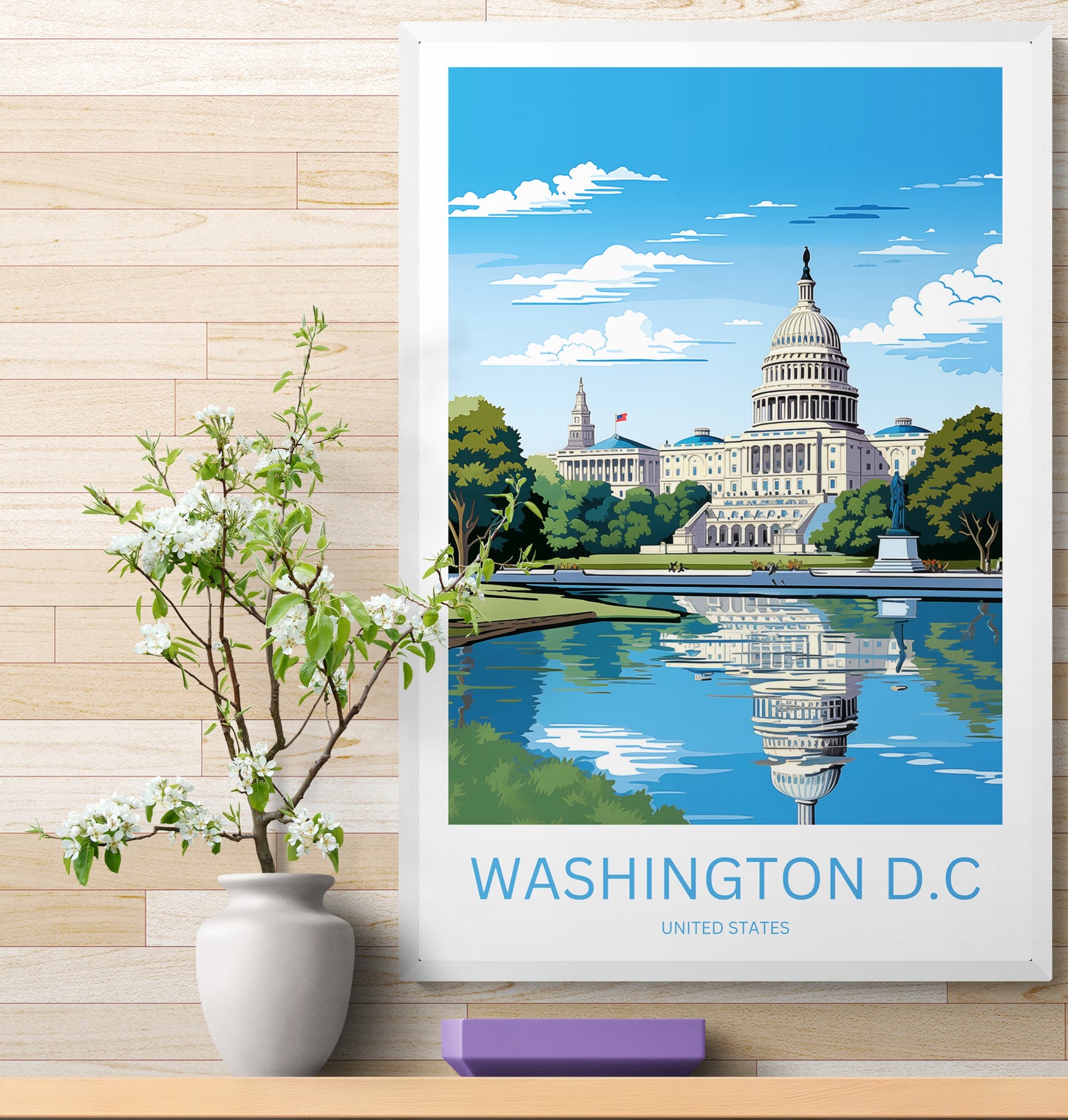 Travel Poster Washington D.C. 2.0