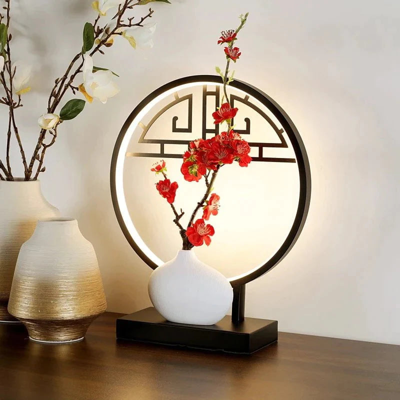 Vase lamp flower