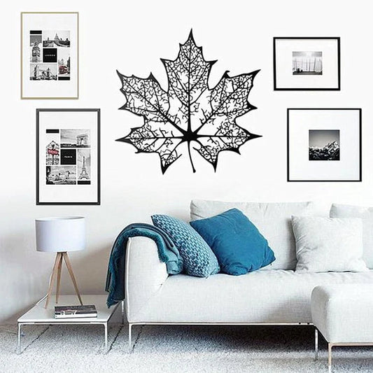 Maple leaf metal wall art