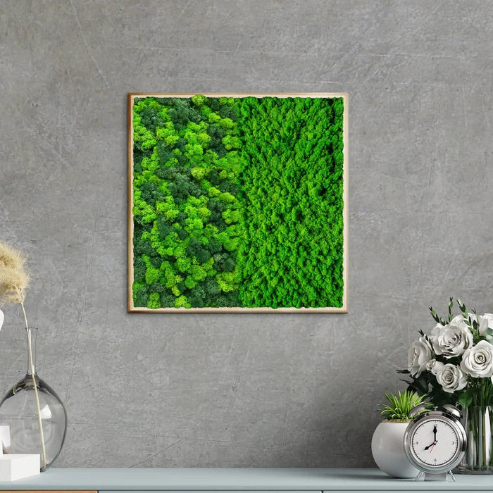 Half Moss Art Square Frame