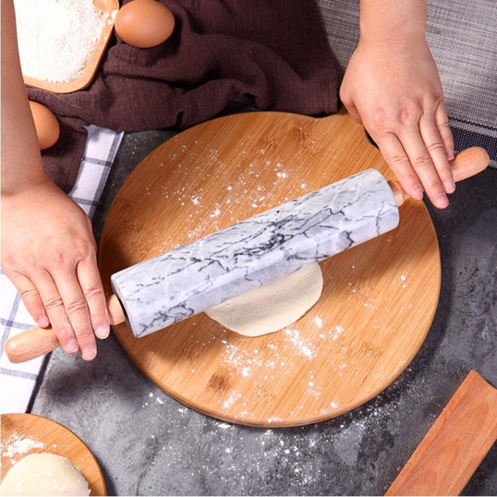 Marble rolling pin