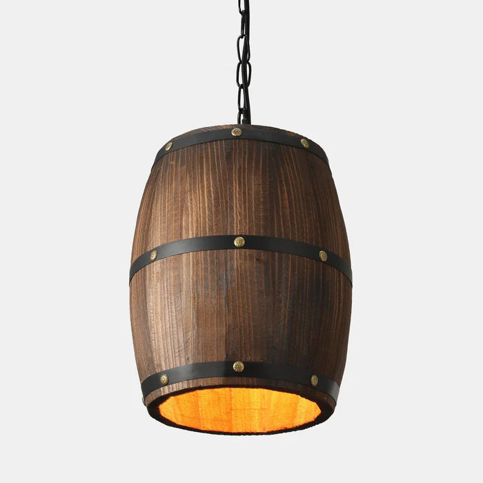 Barrel pendant lamp