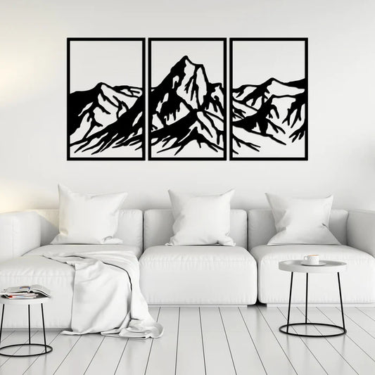 Peak of Serenity Metal Wall Art