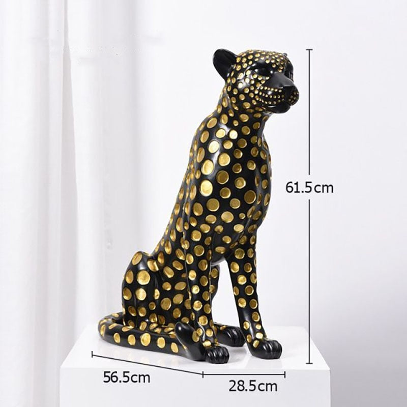 Leopard sculpture