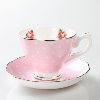 Espresso cups saucer set flowers / animals