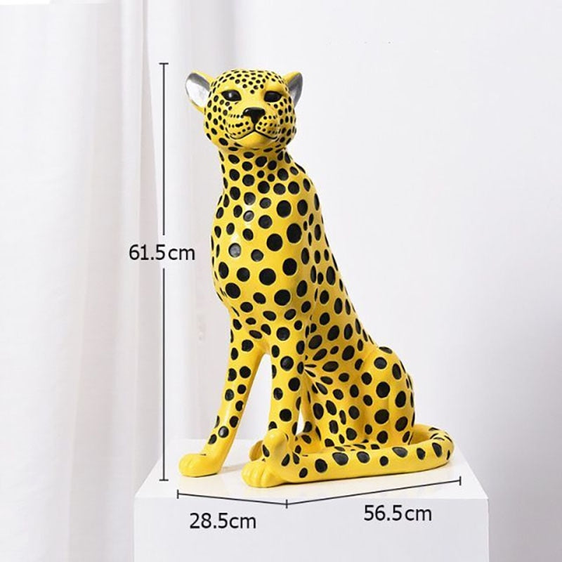 Leopard sculpture