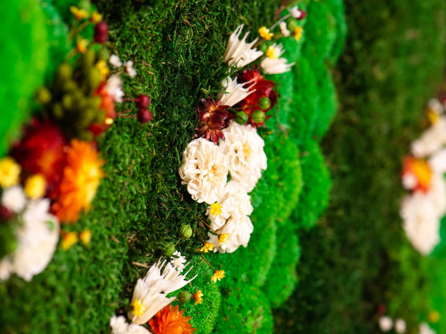 Moss Flowers Art by Luxana