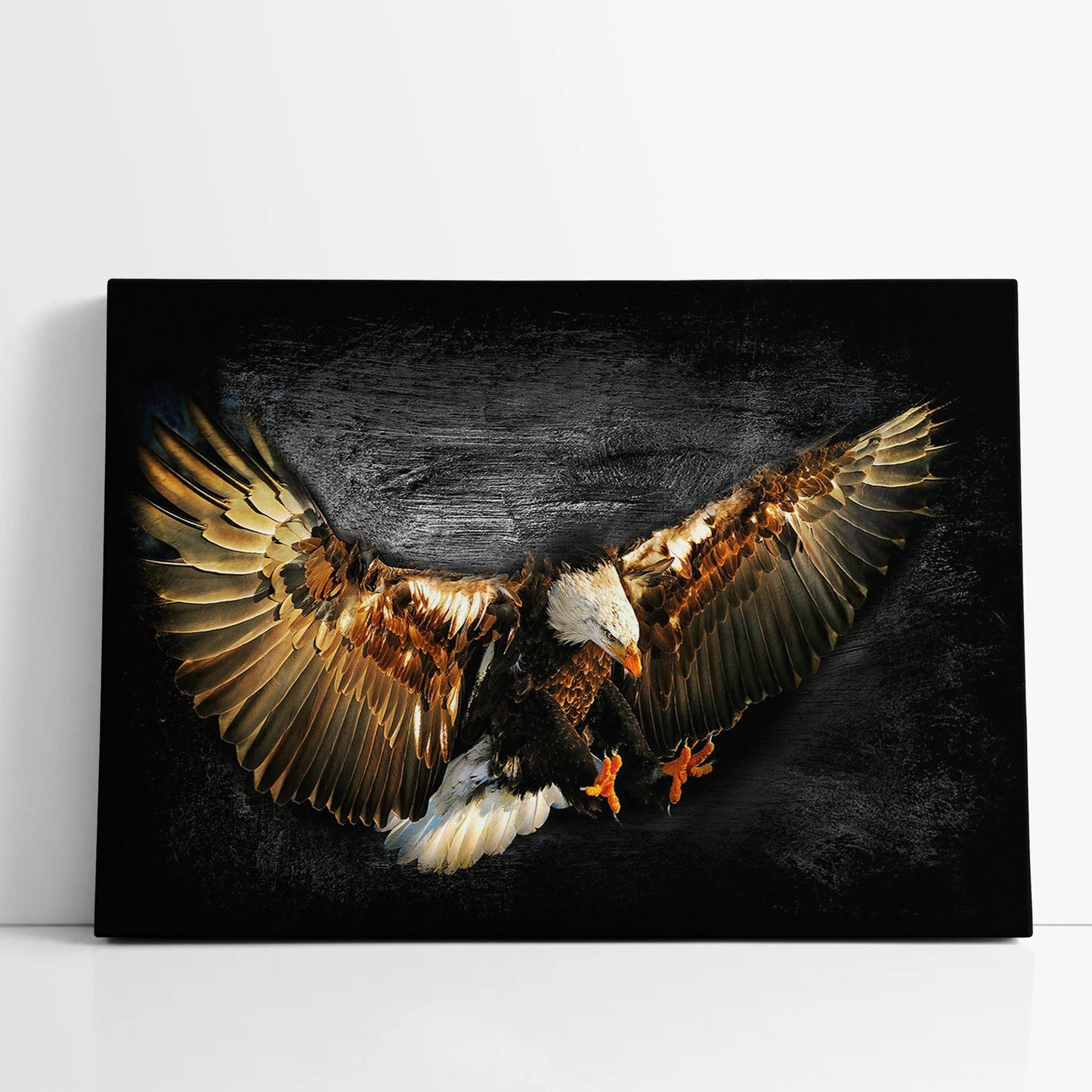 Eagle in Black Canvas