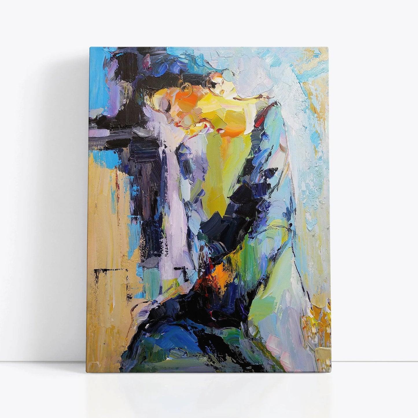 Woman in Blue Canvas