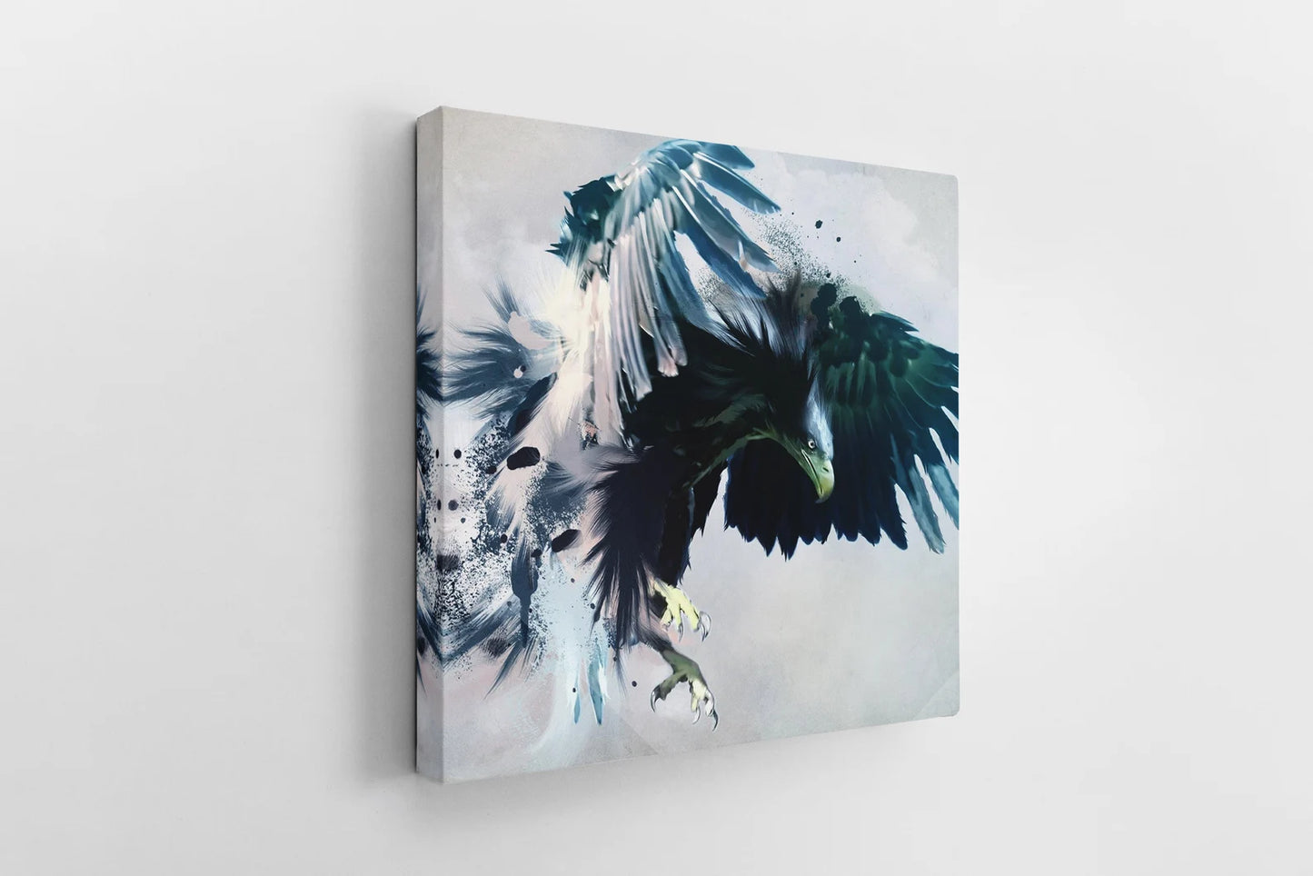 Wild blue eagle canvas