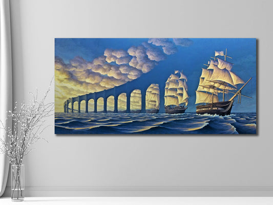 Ship from Bridge Canvas