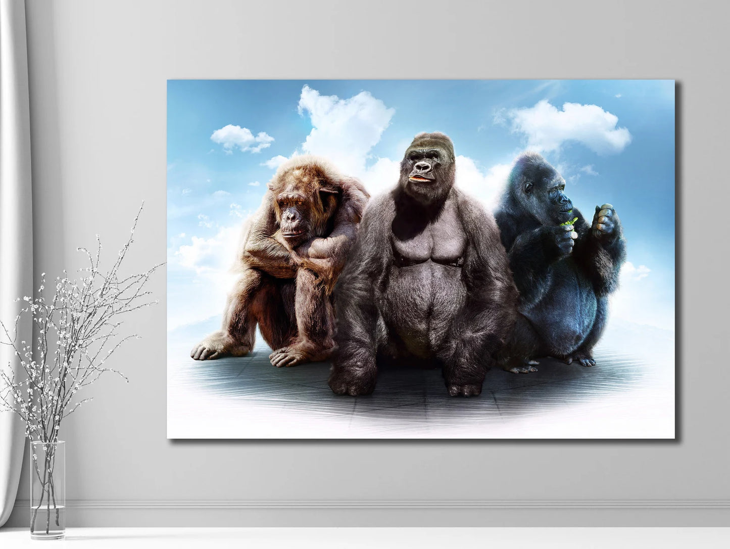 Three Monkeys Canvas