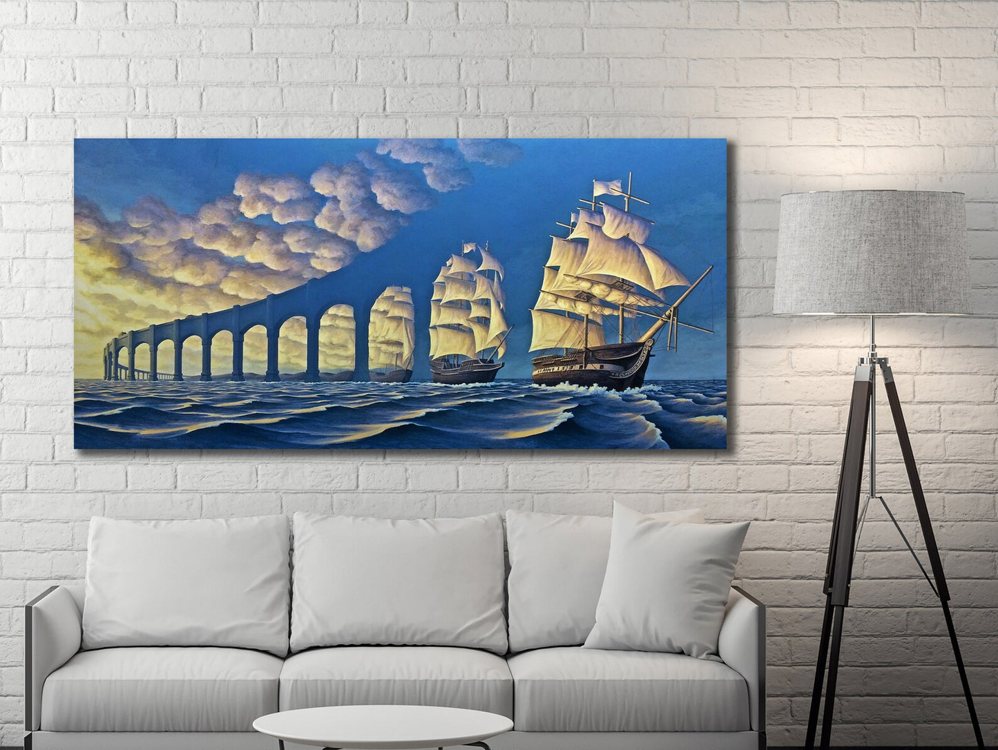 Ship from Bridge Canvas