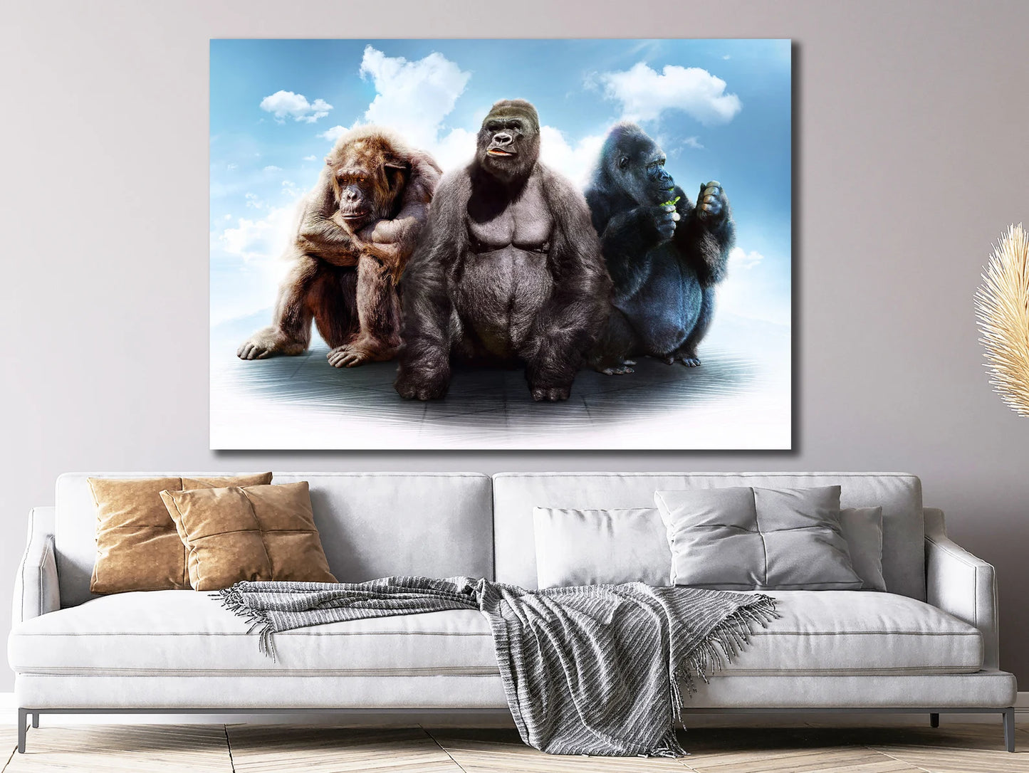 Three Monkeys Canvas