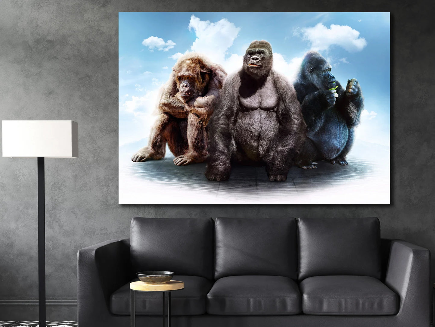 Three Monkeys Canvas