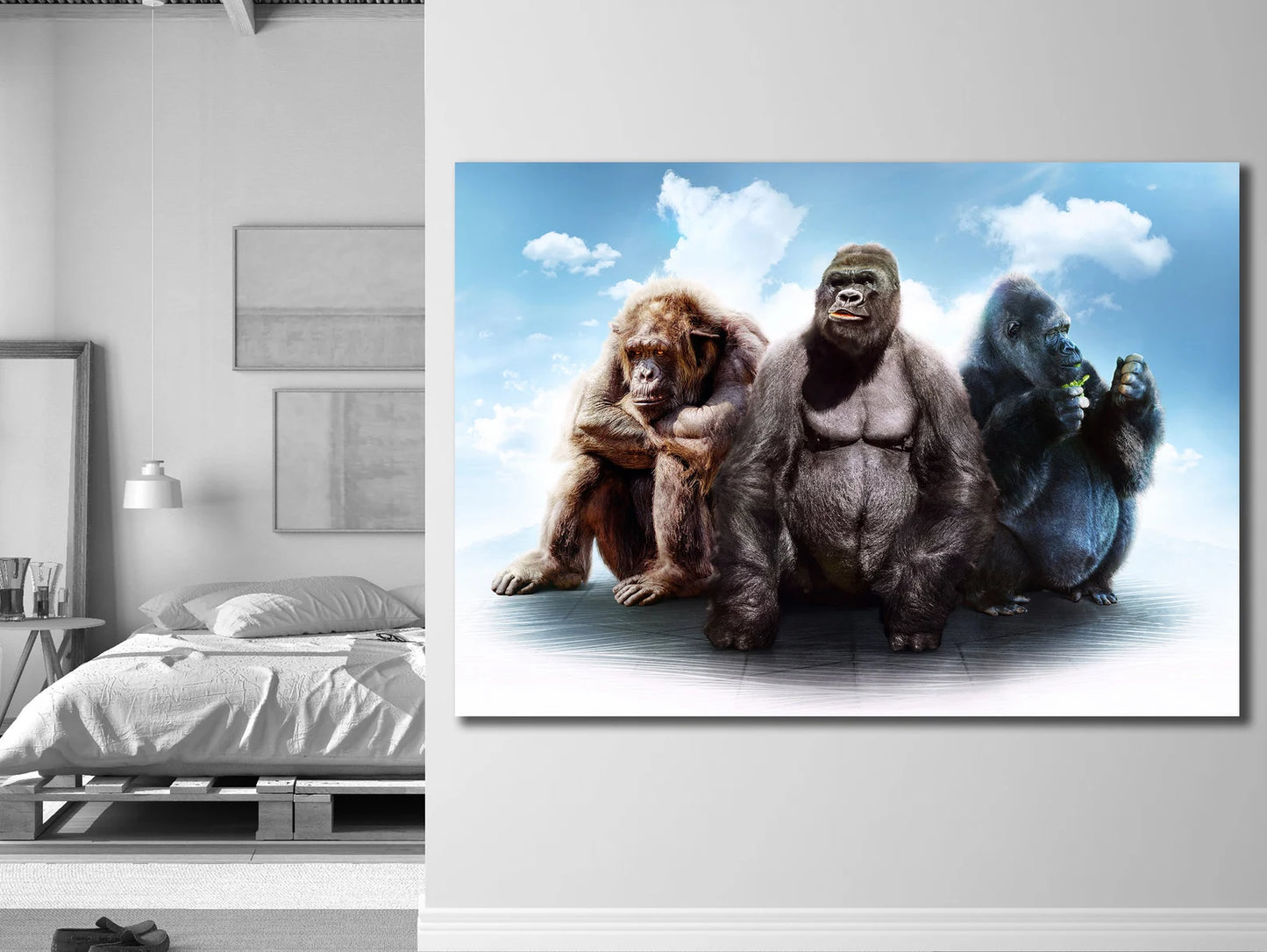 Three Monkeys Canvas