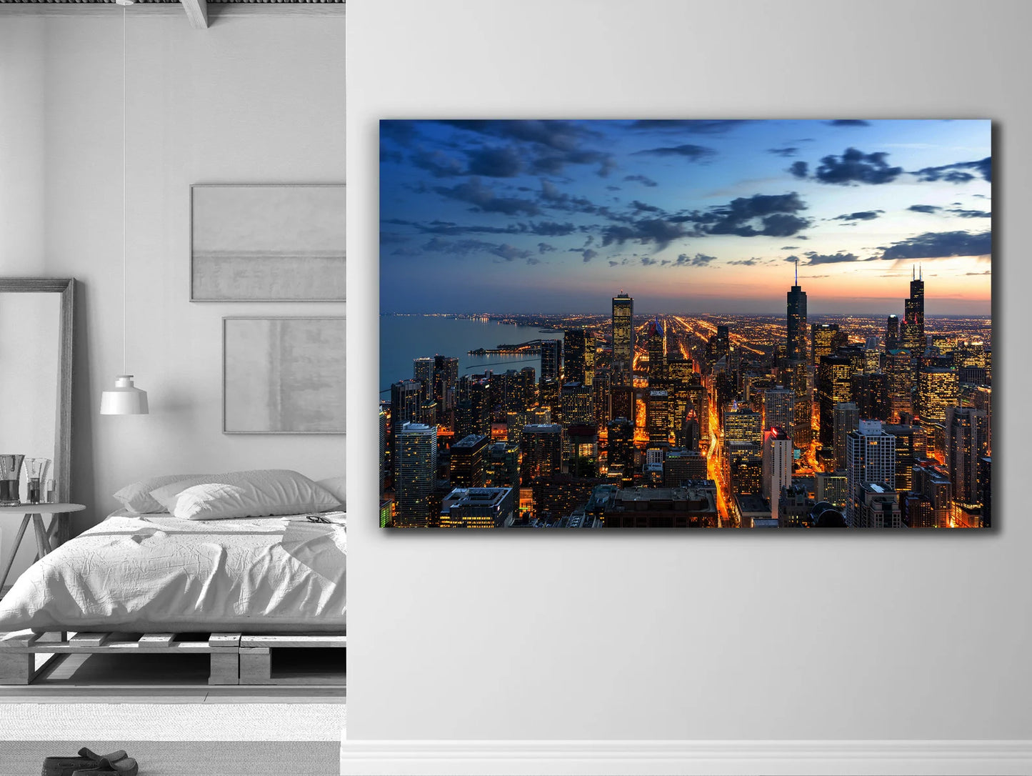 Chicago by Night canvas