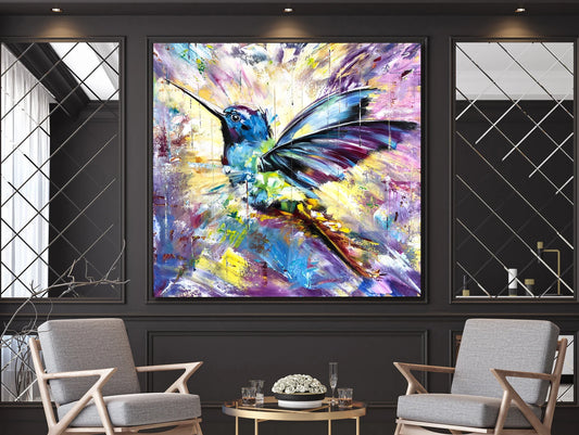 Hummingbird canvas