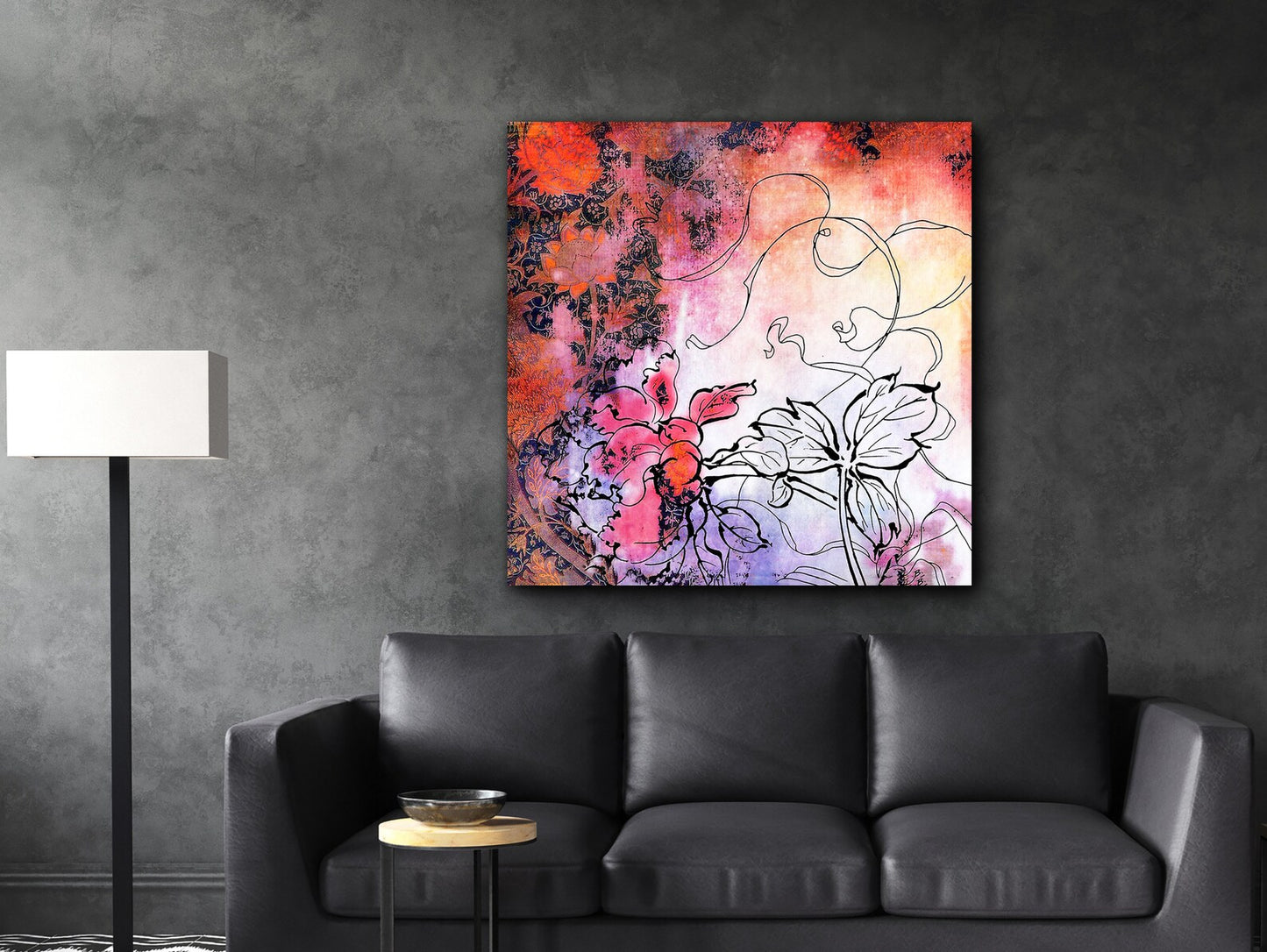 Flowers art canvas