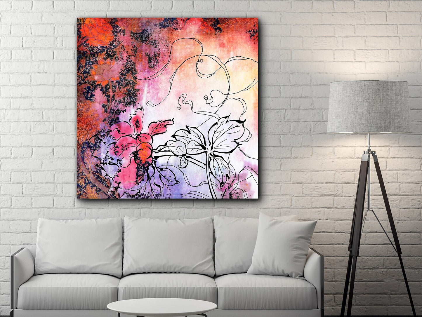 Flowers art canvas