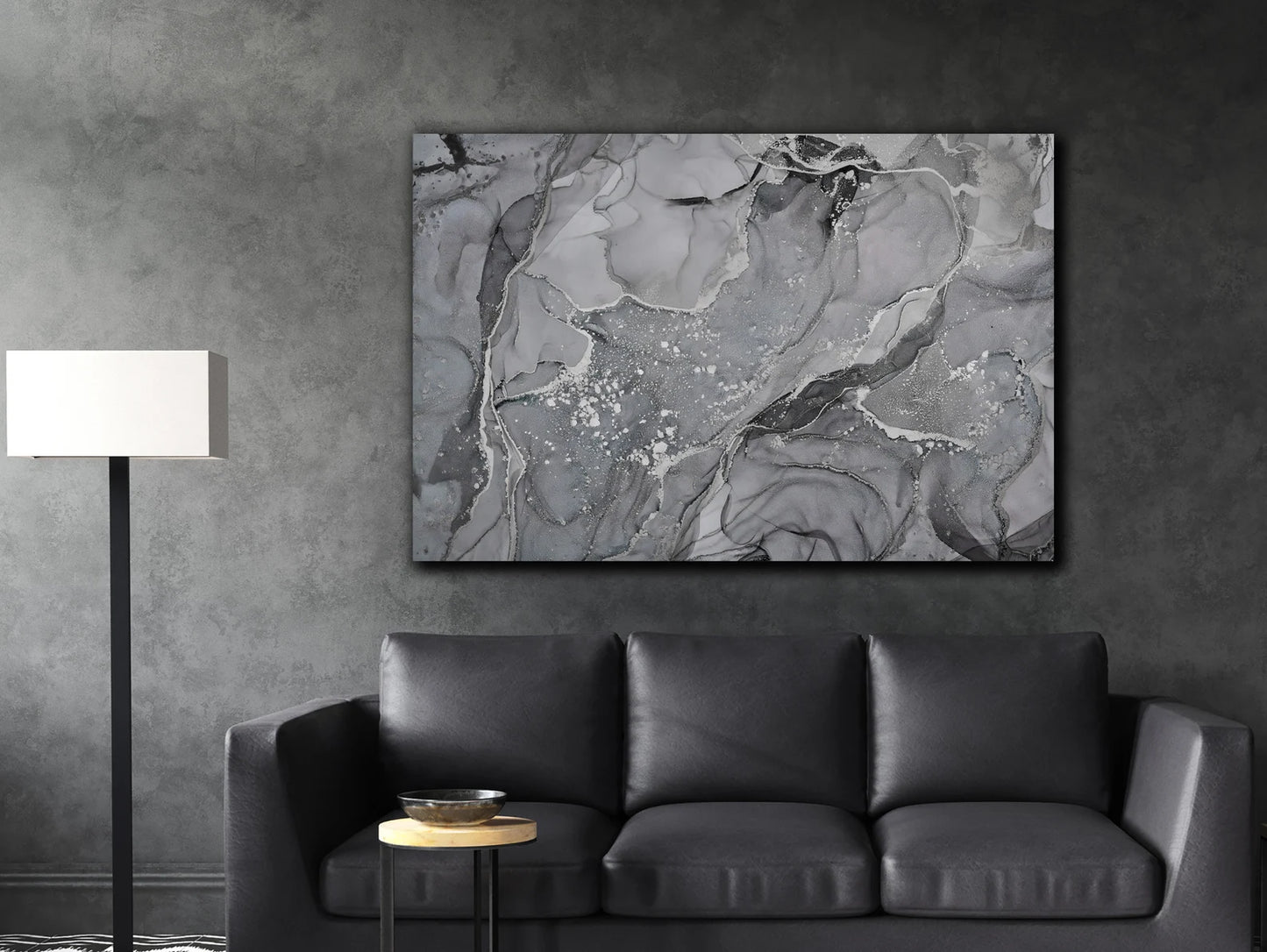 Gray marble canvas