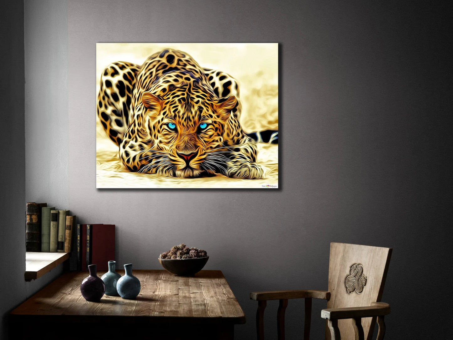 Blue Eyed Tiger Canvas